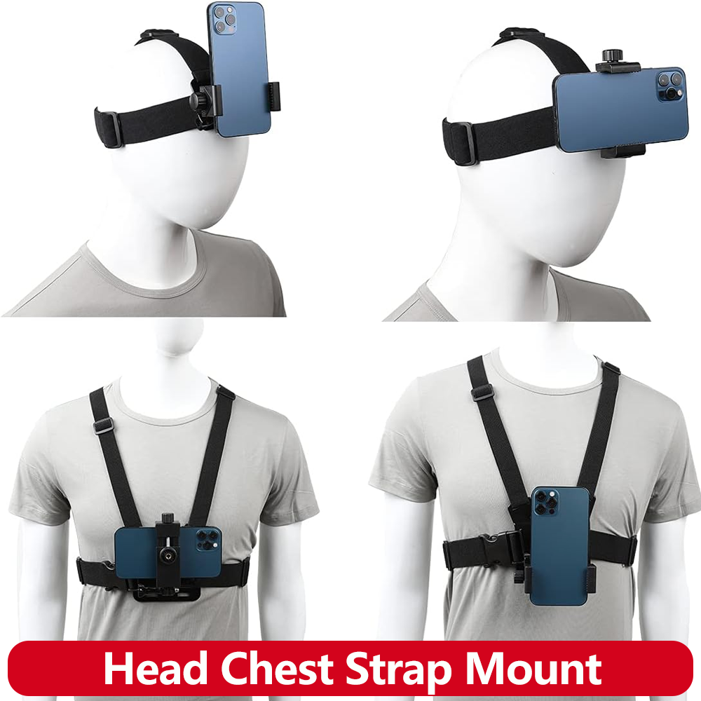 Drone Camera Action - Mobile Phone Head Chest Strap Harness