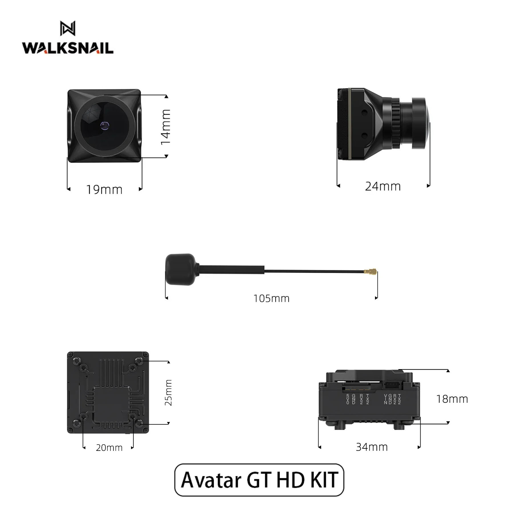 Walksnail Avatar GT HD KIT 2W  - Drone Camera Hd review and price