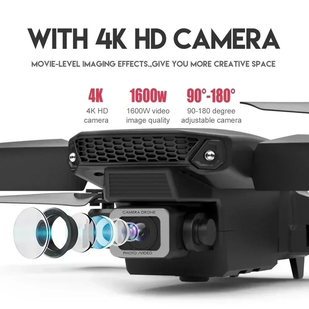 E88 Pro WIFI FPV Drone Wide An - Drone Camera 4K review and price