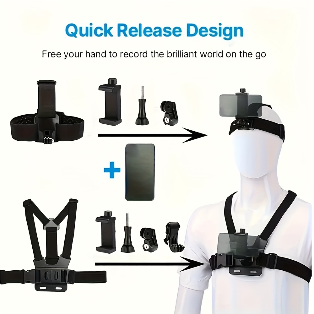 Mobile Phone Head Chest Strap  - Drone Camera Action review and price